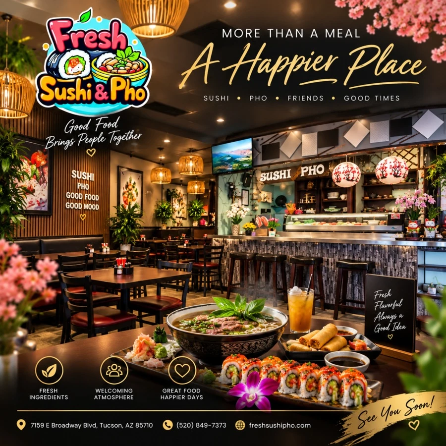 Fresh Sushi Restaurant in Tucson, AZ 85710